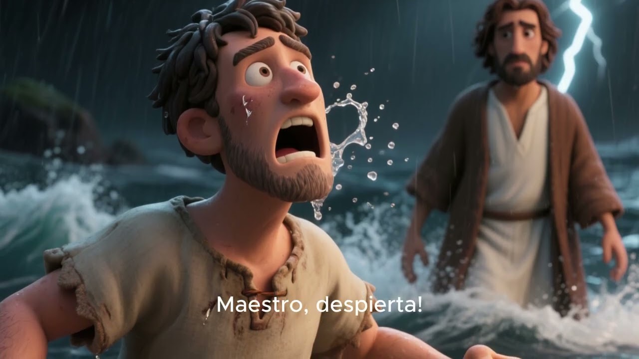 El agua en el mar de  Galilea 