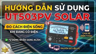 Máy đo điện trở cách điện Uni-T UT503PV: PV Insulation tester #manual #review #solarsystem