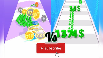 Money Shoot Run🪙 VS NumberRun - All Levels SpeedRun Gameplay Android iOS #gaming 