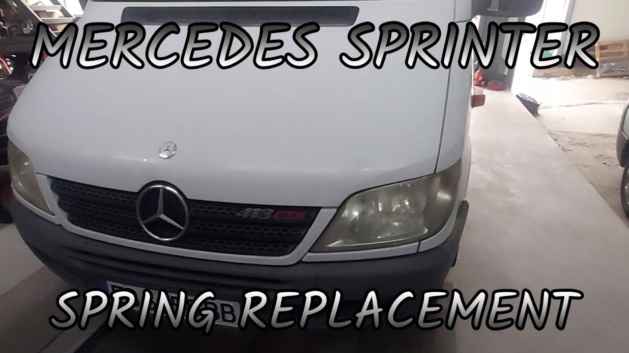 Mercedes Sprinter 413 - Spring feather replacement / Смяна на ресор -  YouTube