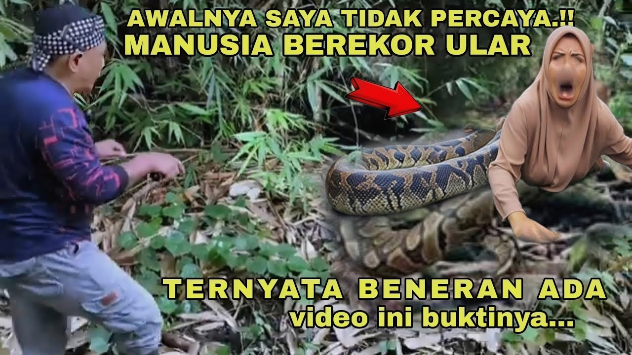 Viral.! manusia berekor ular ternyata beneran ada di dunia nyata, video ini buktinya