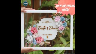 Frame Mahar Transparan   Mahar Nikah Tema Pink White