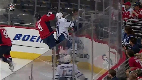 Ovechkin looking fine early in second, lays big hi...