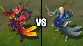 High Noon Locke vs Original Base Locke Skin Comparison (League of Legends)