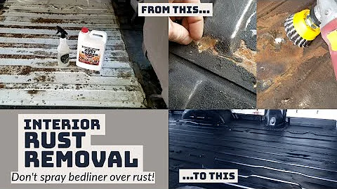 Interior Rust Removal with Rust Kutter & Painting Bedliner - 02 Ford E350 7.3 Powerstroke Econoline