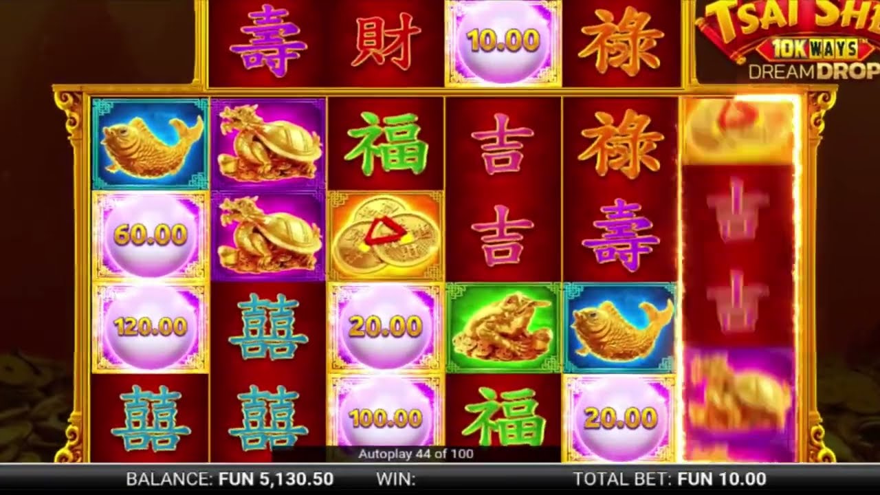 Tsai Shen 10K Ways Dream Drop Slot Review | Free Play video preview