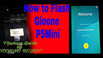 HOW TO  FIRMWARE FLASH GIONEE  P5 MINI WITH EASY METHOD (TECHNO RONIT )