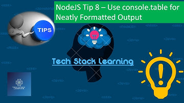 NodeJs Tip 8 | Use console.table | Top Tips and Tricks for Clean and Efficient Code #tip #codingtips