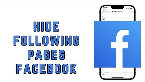 Hide pages that you follow from others in facebook (2025)