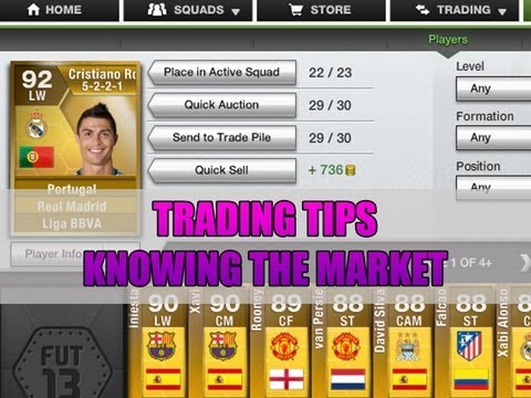 FIFA 13 Ultimate Team - Trading Tip - Knowing The Market (Trading with low coins)