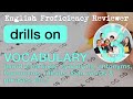 Language proficiency reviewer drills english vocabulary  review central