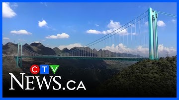 World’s tallest bridge now open to traffic in China