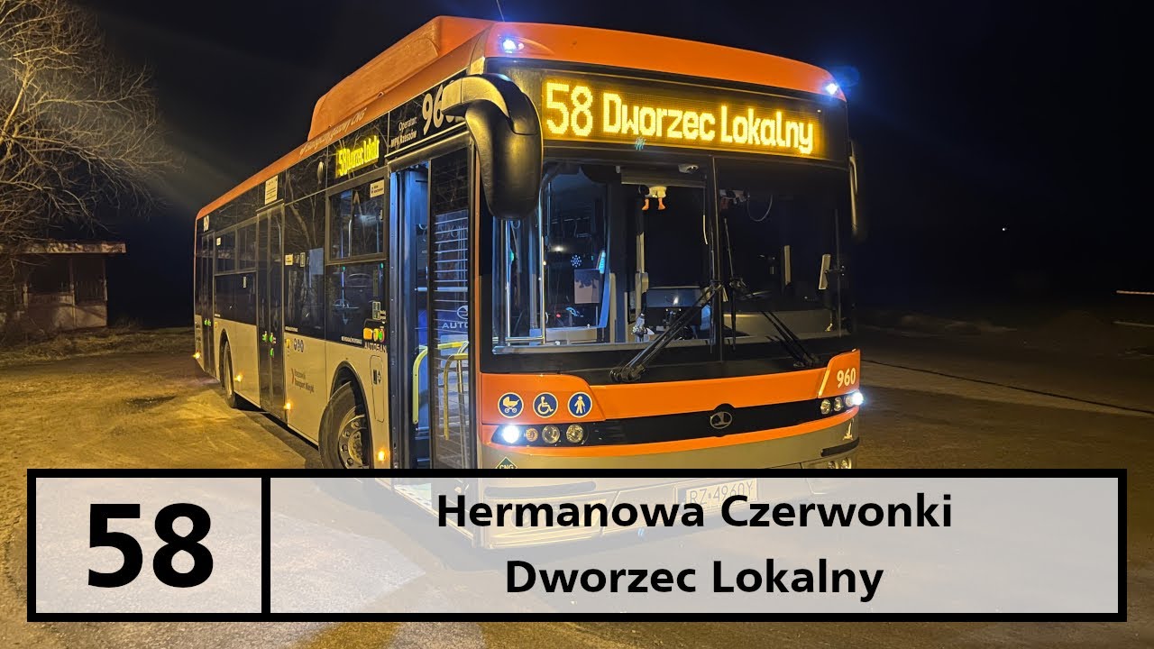 MPK Rzeszów linia 58 Hermanowa Czerwonki - Dworzec Lokalny