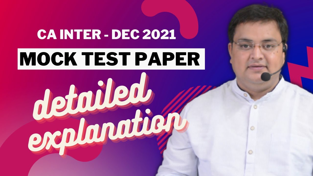CA INTER MTP Solve Together INCOME TAX Dec 2021 Part 1 YouTube Ca inter mtp solve together income tax dec 2021 part 1 youtube