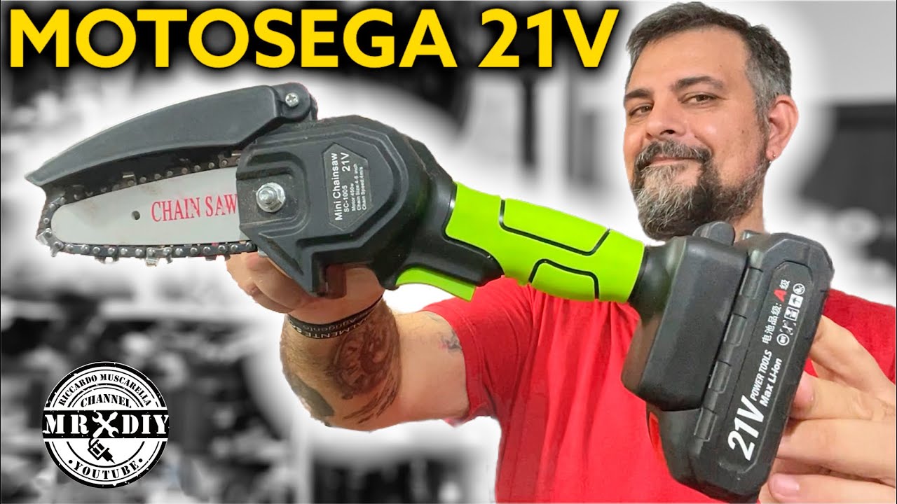 MOTOSEGA MINI A BATTERIA DA 48V ELETTROSEGA PER POTATURA TAGLIA