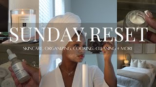 SUNDAY RESET | organizing, skincare, cleaning, planning for the week, etc.