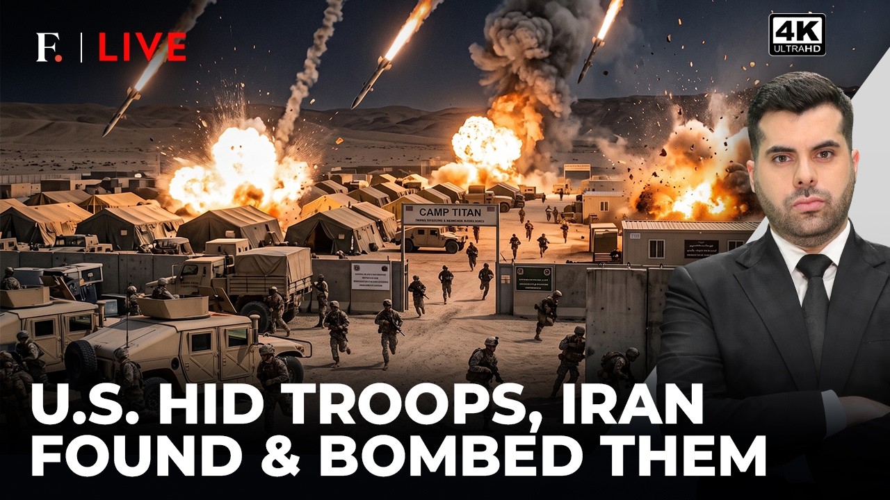 US Secretly Moved Troops to Jordan Base; Iran Tracked Them, Unleashed Missiles | Firstpost Live | 4K thumbnail