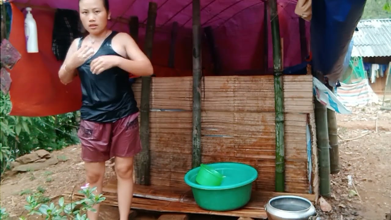 Girl bathing beautiful