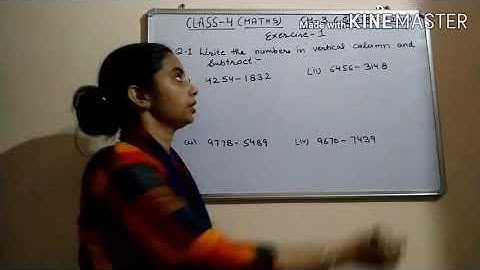 Class-4 maths # ch-3 - subtraction