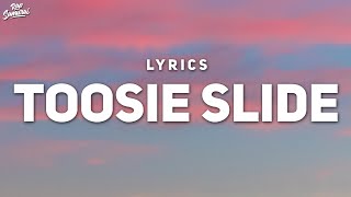 Drake - Toosie Slide (Lyrics) | It go right foot up, left foot, slide Resimi