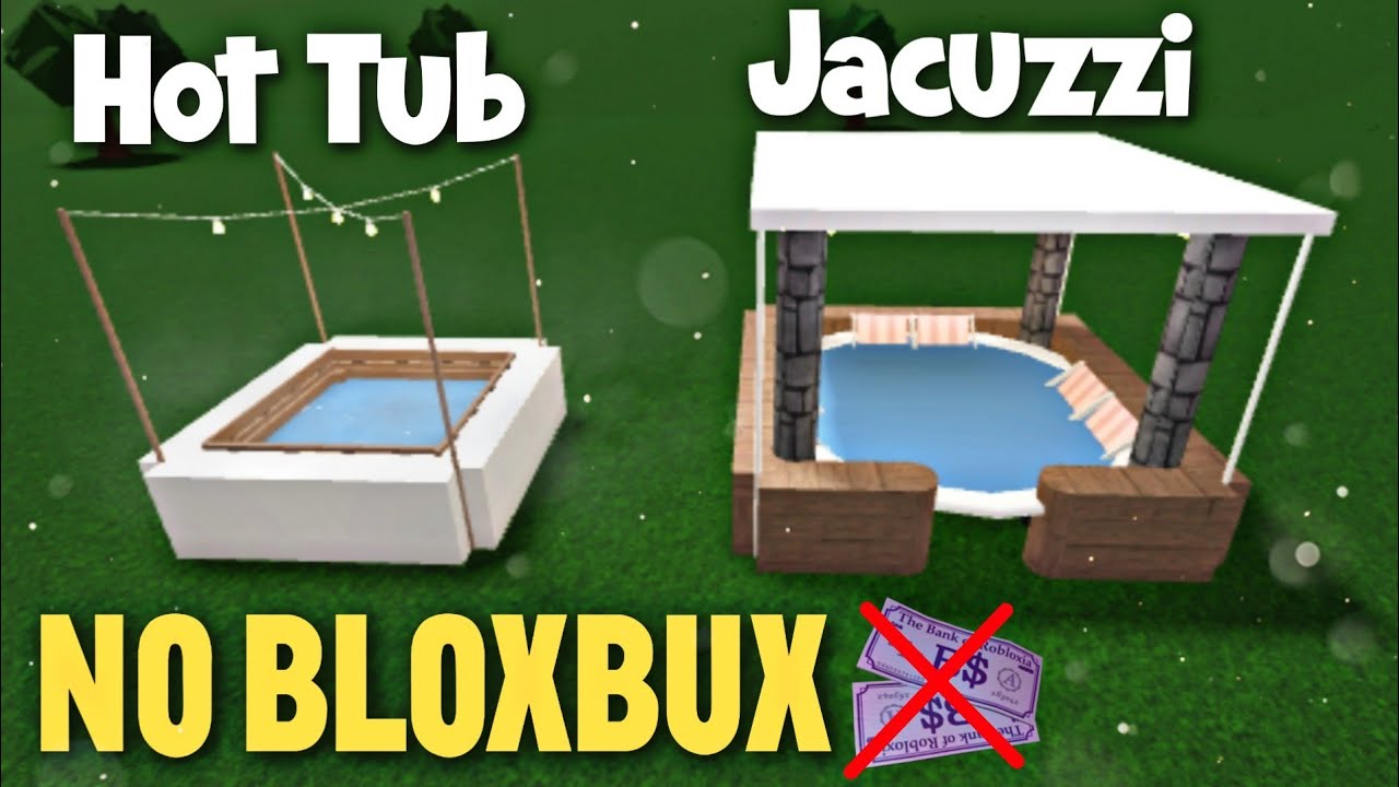 No Bloxbux Hot Tub Jacuzzi In Bloxburg Full Tutorial Ideas For Your Backyard Diy Hacks Roblox Youtube - wooden moveable crate roblox