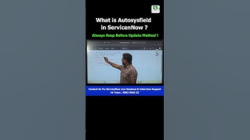 What is Autosysfield in ServiceNow ?