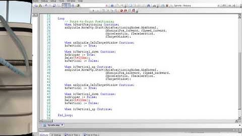 Motion-API for Axis Positioning with JetSym STX