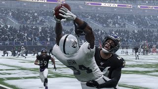 Madden 20 gameplay baltimore ravens vs oakland raiders in nfl snow as
the goes down, lamar jackson takes on derek car...