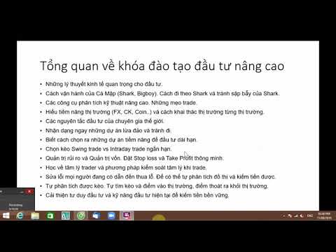 Bài 1 – KHÓA HỌC NÂNG CAO FOREX – THẦY QUÝ