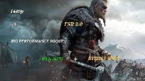 Assassins Creed Valhalla Just get BIG PERFORMANCE BOOST FSR 2.0 Rtx 3070 + Ryzen 5 5600x 1440p🔥