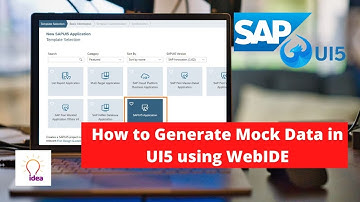 How To Generate Mock Data in UI5 using WebIDE | SAP | UI5