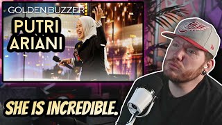 Putri Ariani receives GOLDEN BUZZER America&#39;s Got Talent 2023 Emotional REACTION!