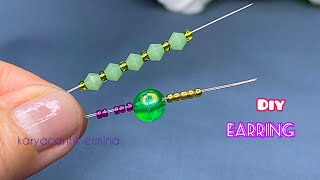 how to make easy bead earrings