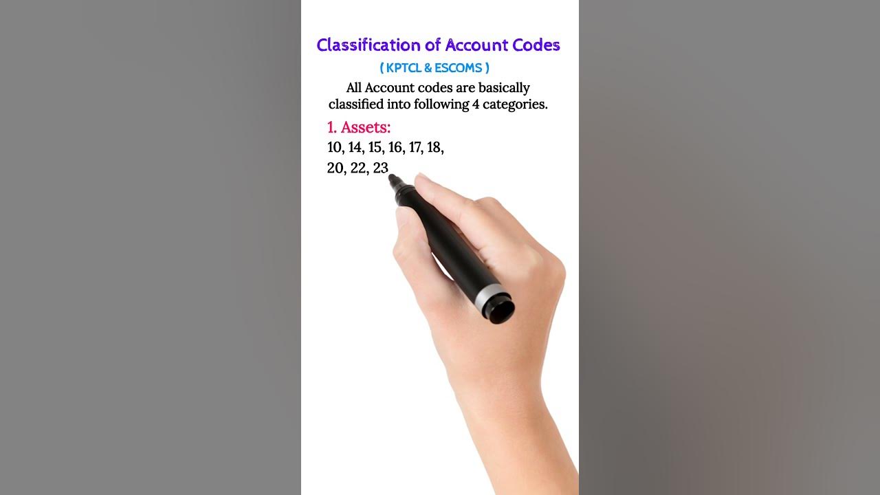 Classification of Account Codes (KPTCL & Commercial