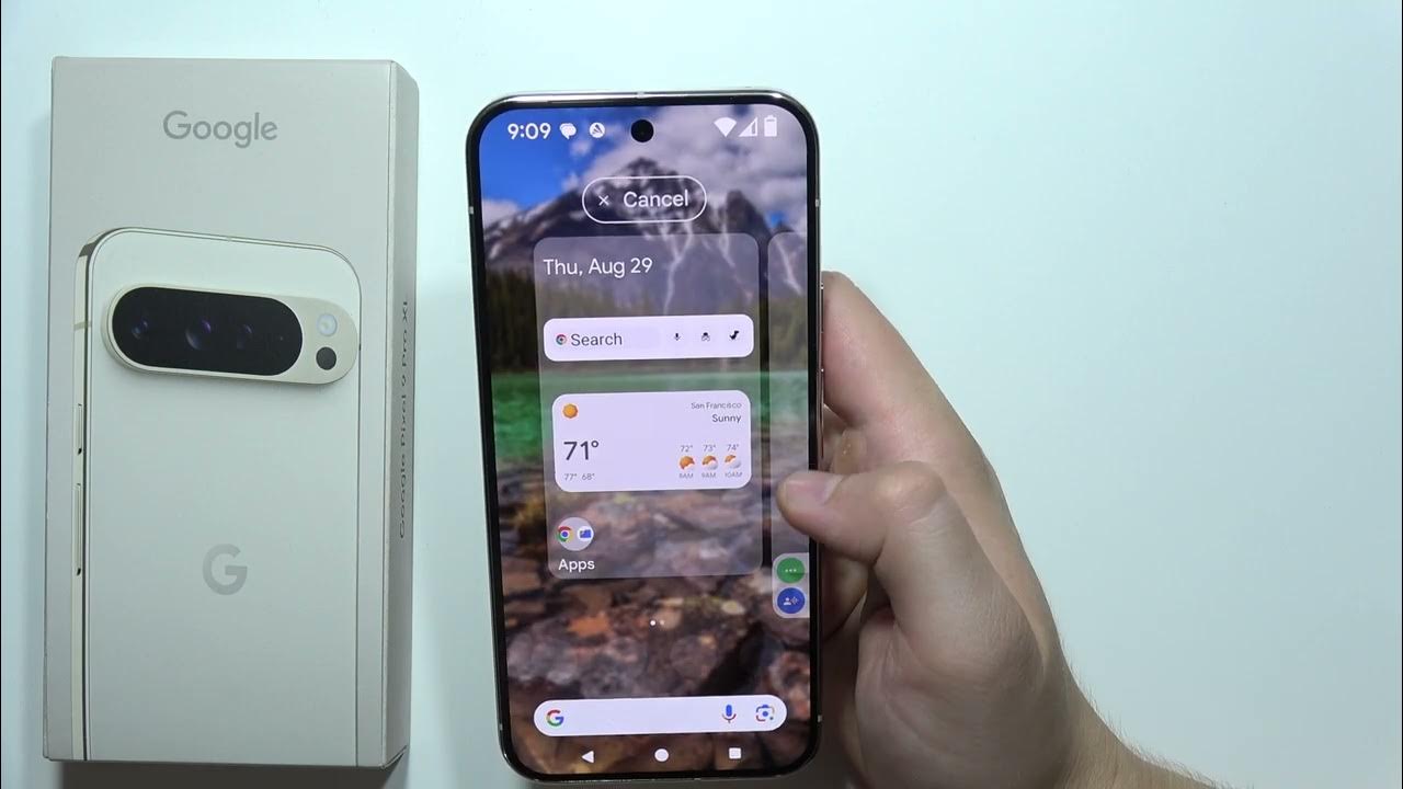Pixel 9 pro xl how to add weather to home screen youtube