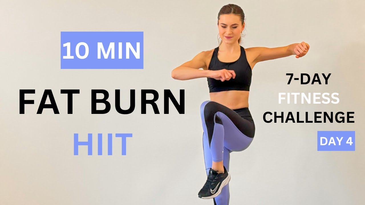 10 MIN HIIT - Quick & Intense Cardio Workout for Fat Burn at Home / 7 ...