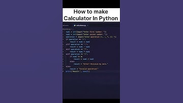 Build Calculator in Python