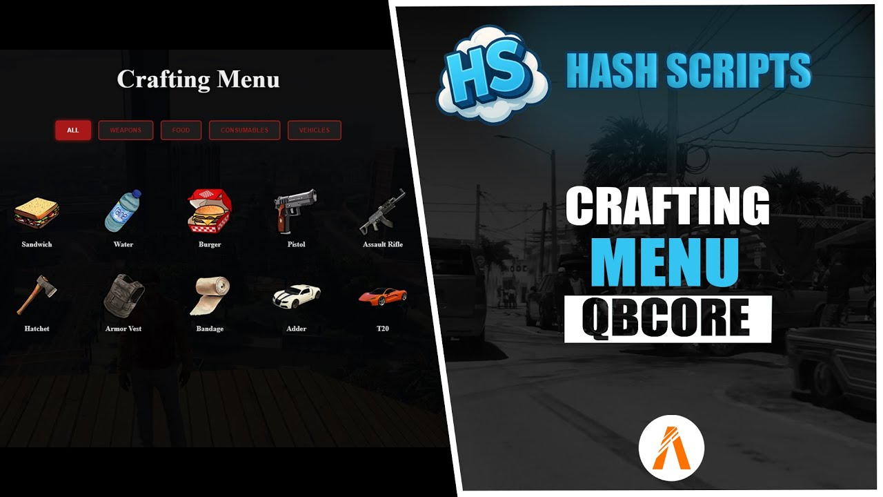 🔥 Hash Crafting | Advanced Crafting System for QBCore (FiveM Script Showcase)