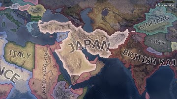 WHAT IF JAPAN COLONISED MIDDLE EAST IN WW2  / HOI4 TIMELAPSE