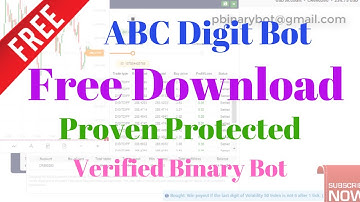 Free Binary.com Bot - ABC Digit Binary Bot | Proven Protected Verified Binary Bot