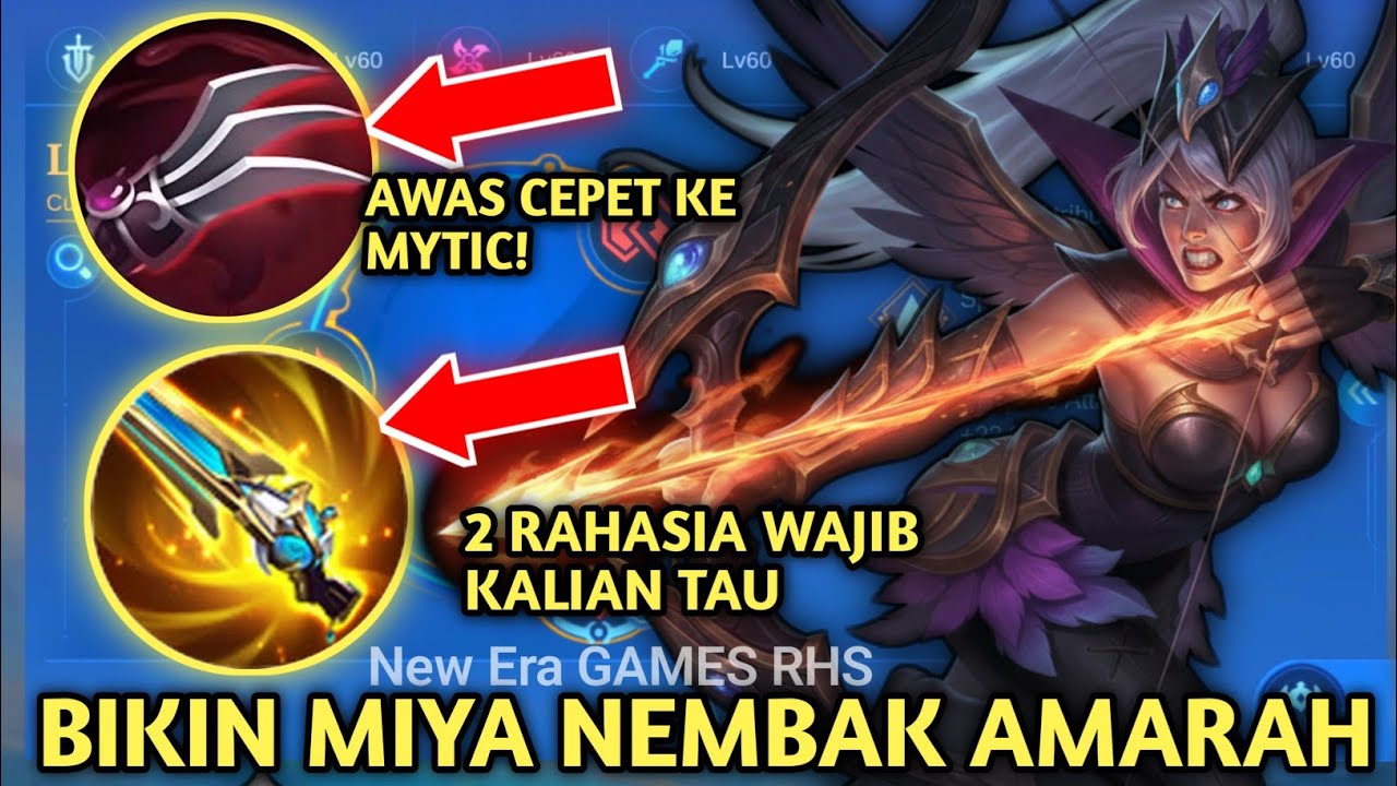 FORMULA BARU! BUILD MIYA TERSAKIT 2025 | SETTING EMBLEM DAN BUILD MIYA TERSAKIT 2025