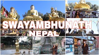 Swayambhunath | Biggest Buddha Statue in Nepal | Buddhist Temple | 365 Stairs of swayambhu stupa...