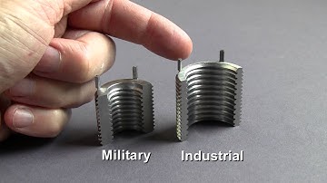 MS NAS Style Keylocking Inserts vs Industrial Inserts