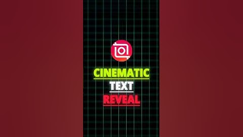 Cinematic Text Reveal In InShot Video Editor Tutorial🍃 | #shorts #inshot #editing