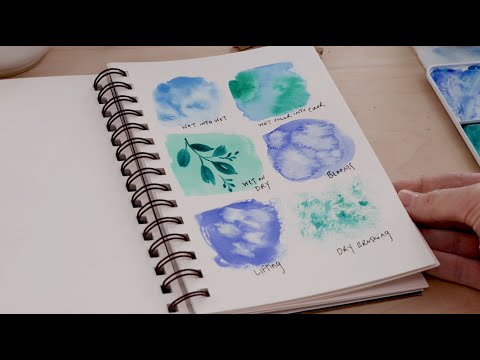 Filling a Watercolor Sketchbook 