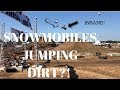 SNOWMOBILES JUMPING DIRT!?  HAYDAYS 2018!!!