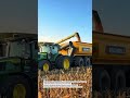 High-Speed Corn Harvest Transfer System #Farming #Harvest #Tractor