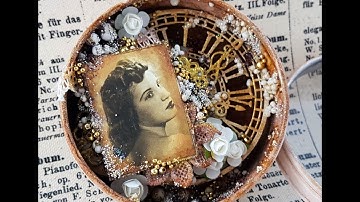 Altered Vintage Tin | Finnabair Inspired Mixed Media Tutorial ♡ Treasured ART.efacts ♡