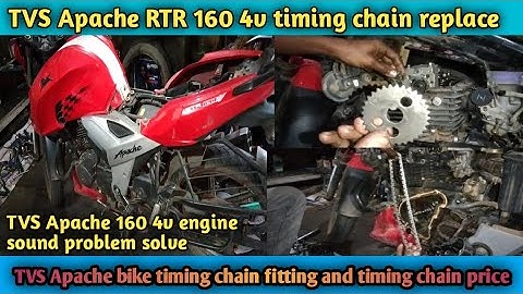 TVS Apache rtr 160 4v timing chain replacement // tvs apache rtr 4v timing chain fitting kaise kare