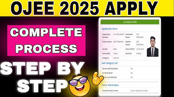 OJEE 2025 APPLICATION FORM || COMPLETE APPLY PROCESS STEP BY STEP || OJEE 2025